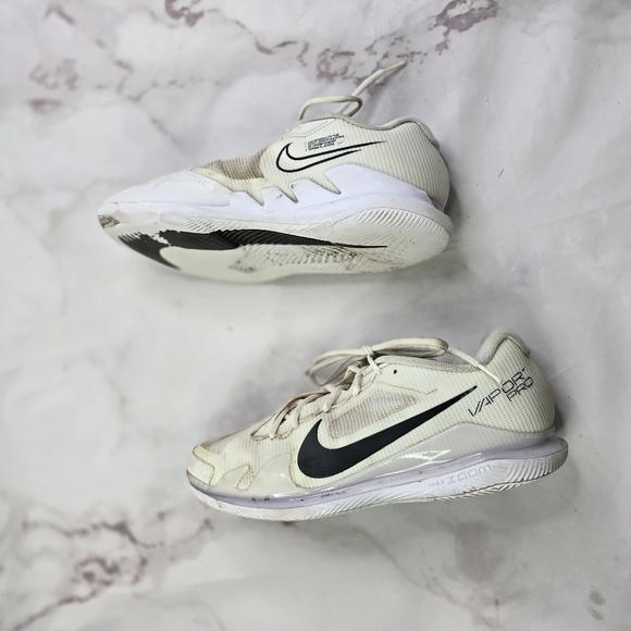 Nike Air Zoom Vapor Pro Mens 12 White Shoe Sneaker CZ0220-124 Court Lace Up Low
